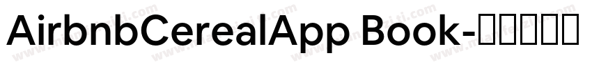 AirbnbCerealApp Book字体转换